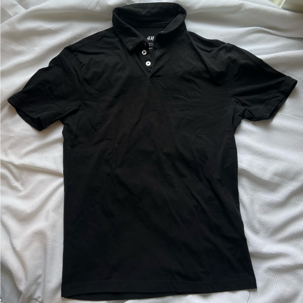 H&M Black Polo Shirt - Size S